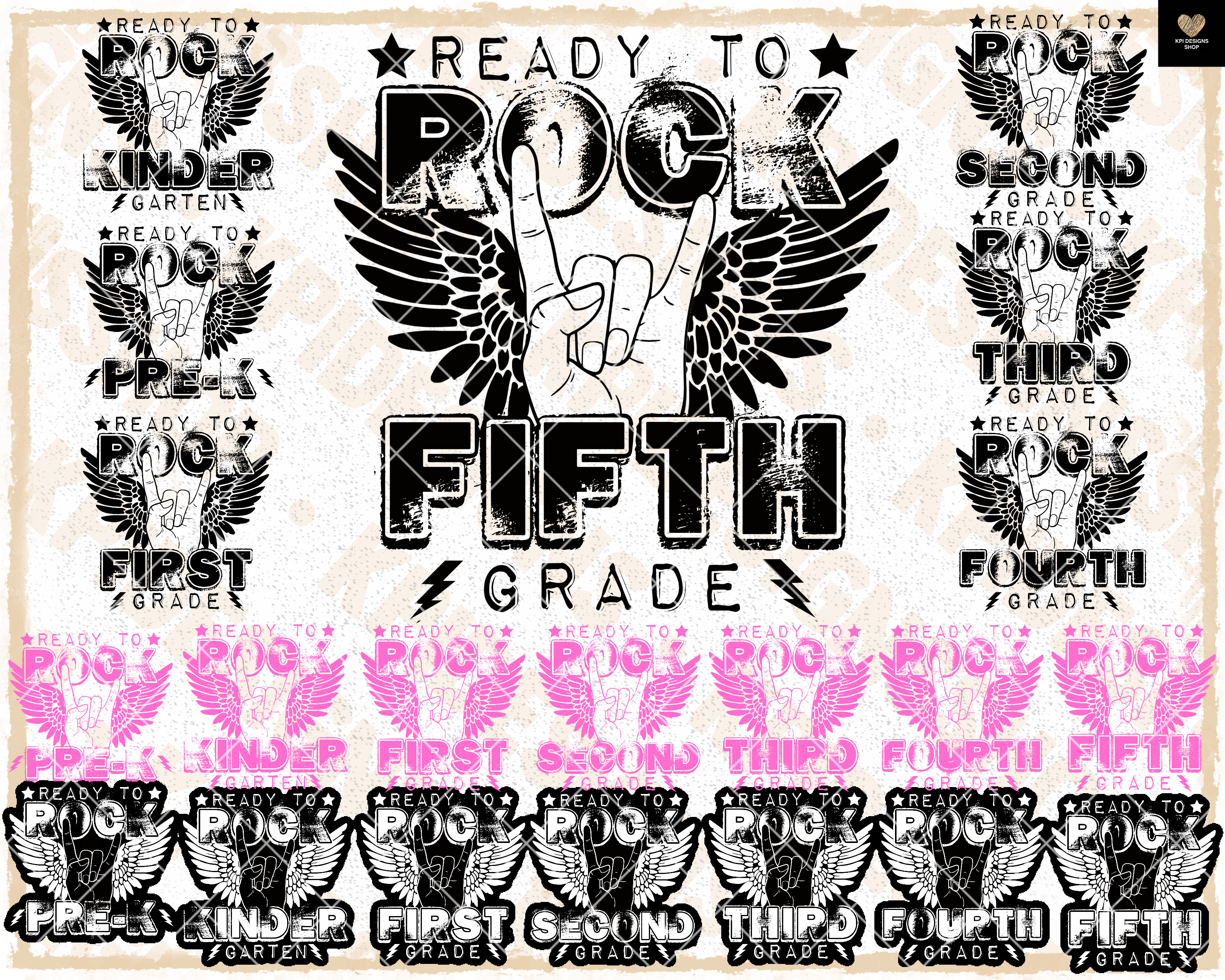 Preppy Back to School - PNG Bundle Graphic by Digital Magic