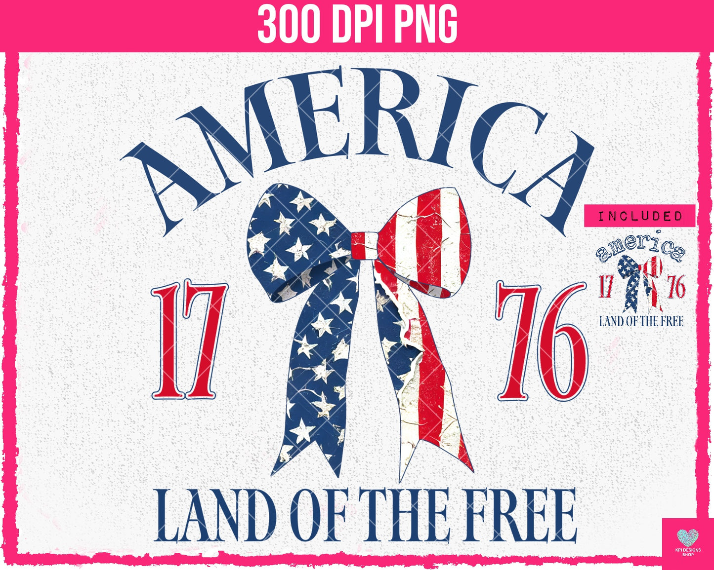 America - Land of the Free (2-pack) - June2024 - PNG - Digital Design