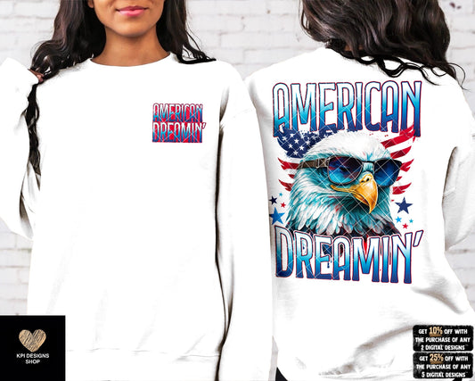 American Dreamin' + Matching Pocket - May2023 - PNG - Digital Design