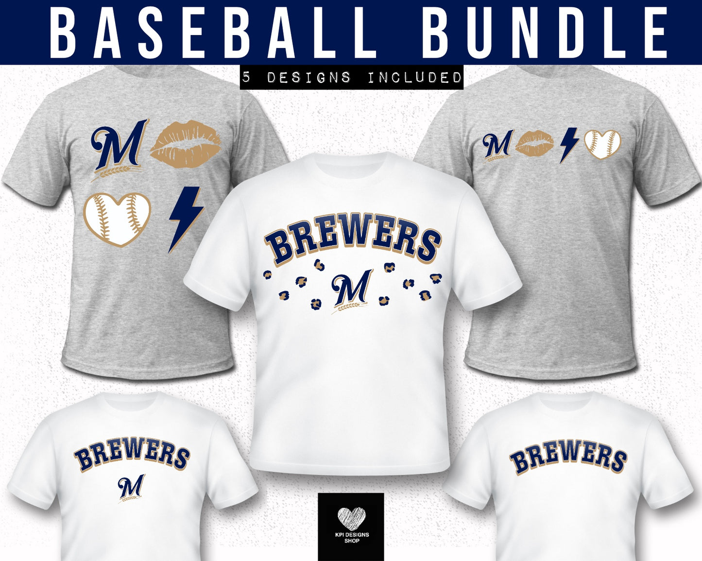 Brewers (5 Design Bundle) - Feb2024 - PNG - Digital Design (Personal Use Recommended)