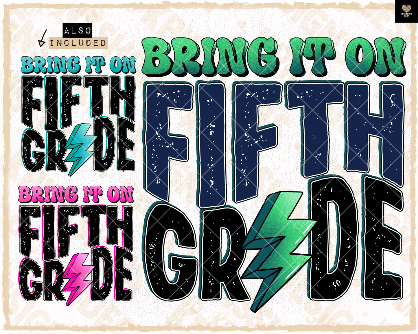 Bring It On Fifth Grade (3-pack)- July2023 - PNG - Digital Design