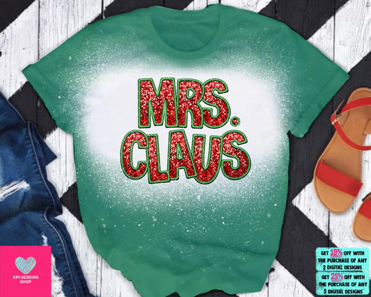 Mr. & Mrs. Claus Christmas Sequin (2-pack) - Nov2023 - PNG - Digital Design