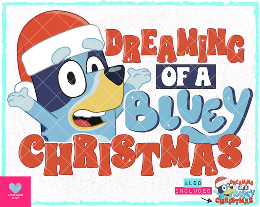 Dreaming of a Blue Christmas (2-pack) - Oct2023 - PNG - Digital Design