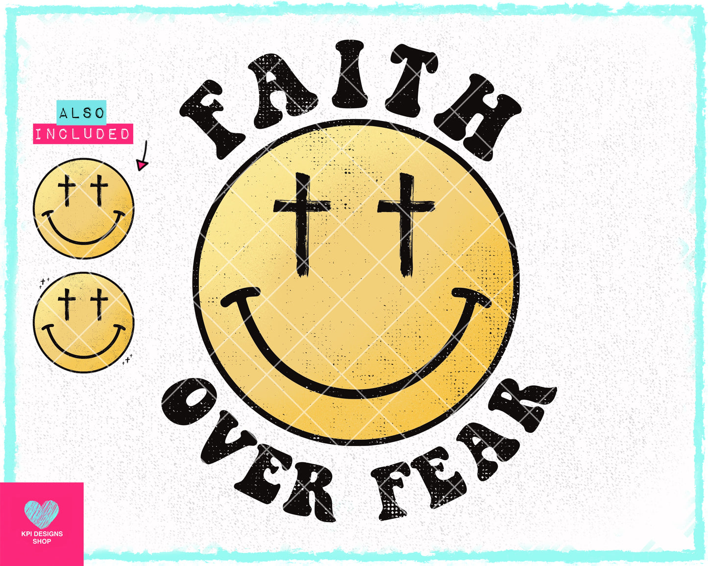 Faith Over Fear + Matching Pocket (3-pack) - Nov2023 - PNG - Digital Design