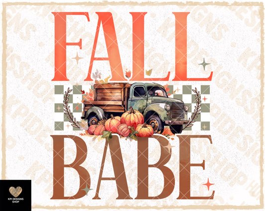 Fall Babe - Sept2023 - PNG - Digital Design