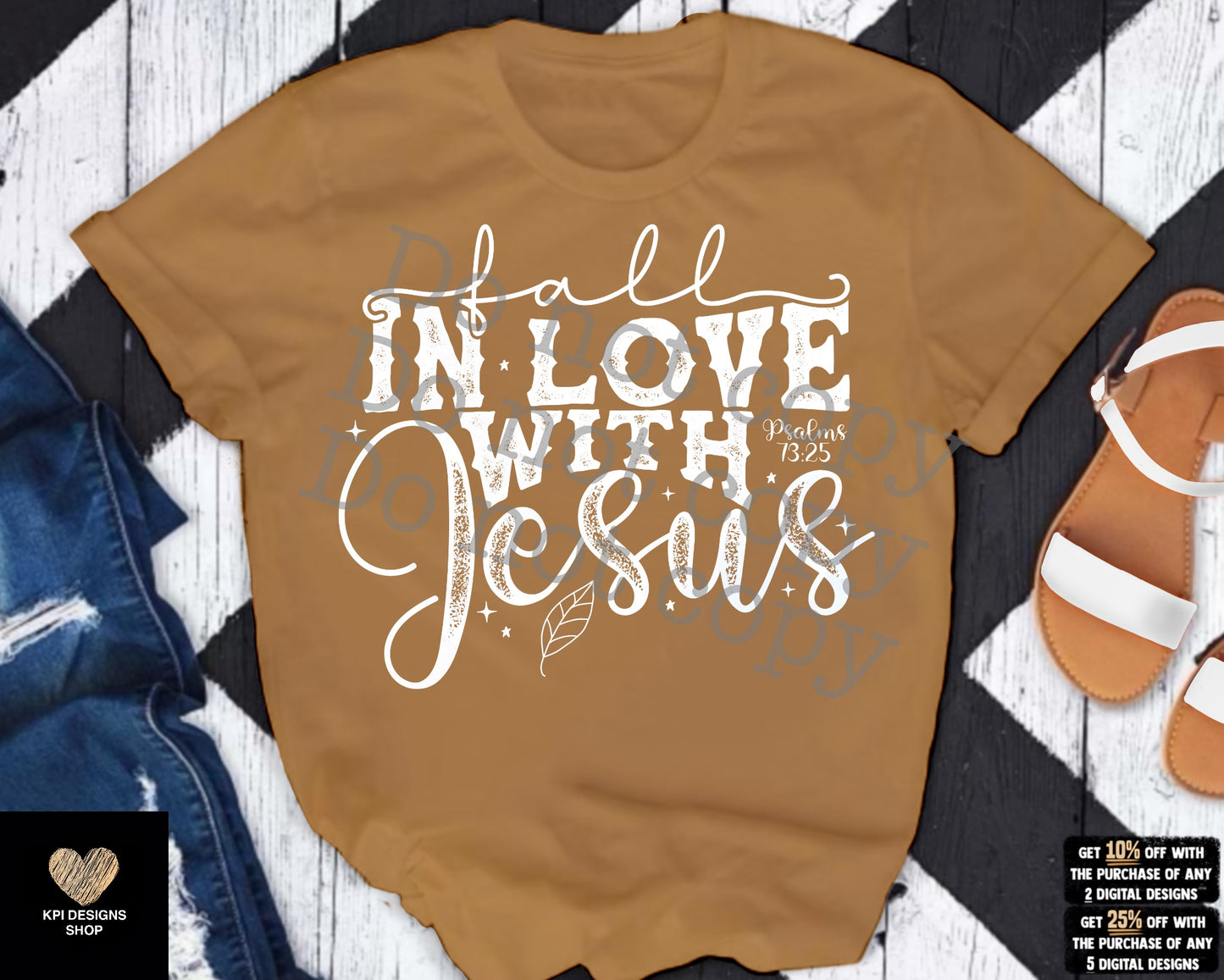 Fall In Love With Jesus (5-pack) - Sept2023 - PNG - Digital Design