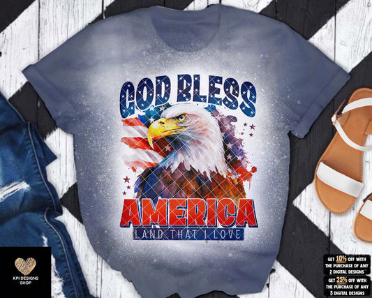 God Bless America (3-pack) - May2023 - PNG - Digital Design