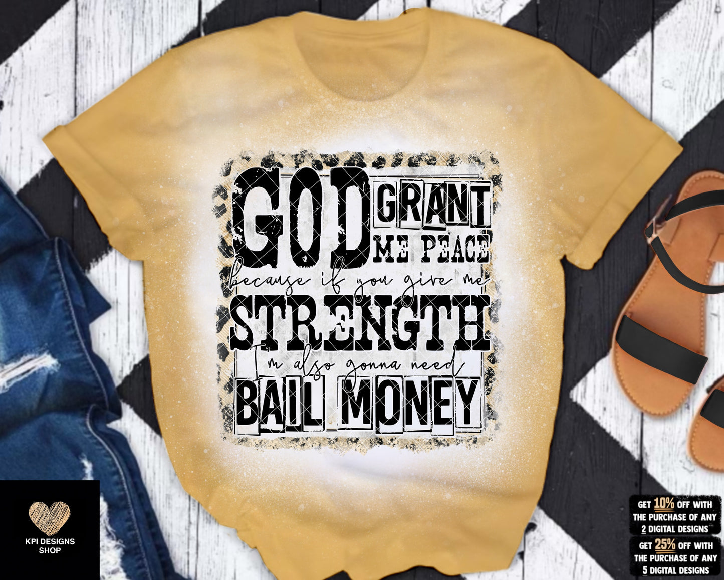 God Grant Me the Strength (2-pack) - Feb2023 - PNG - Digital Design