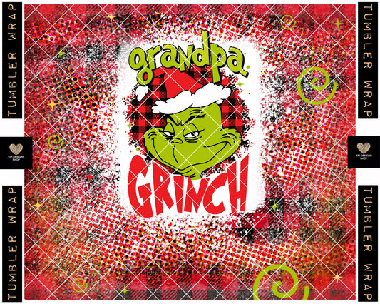 Tumbler Wrap: Grandpa Mean One - PNG - Digital Designs - (Personal Use Recommended