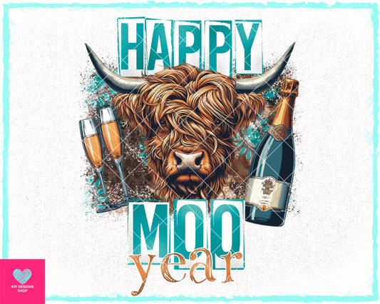 Happy Moo Year - Nov2023 - PNG - Digital Design
