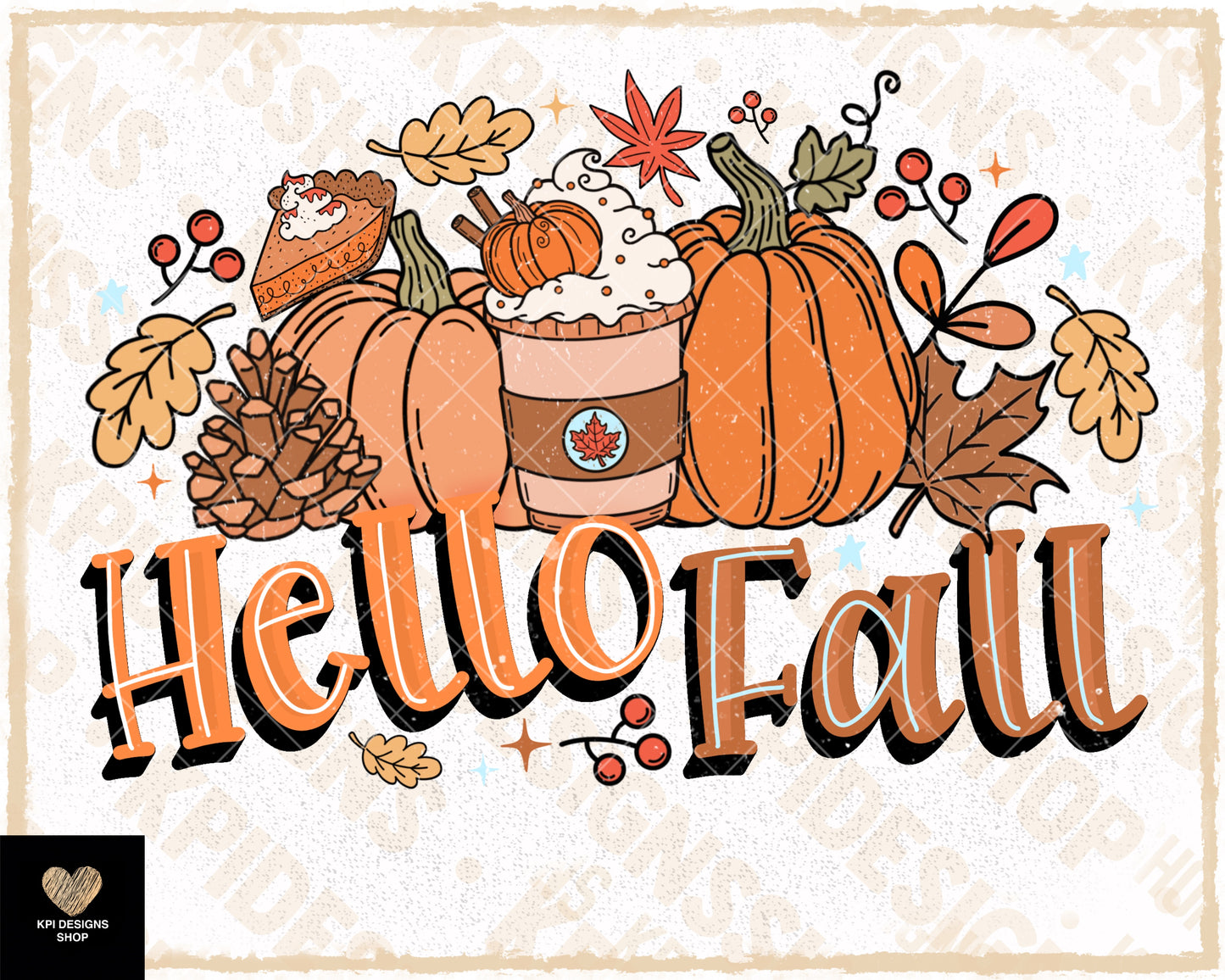 Hello Fall - Sept2023 - PNG - Digital Design