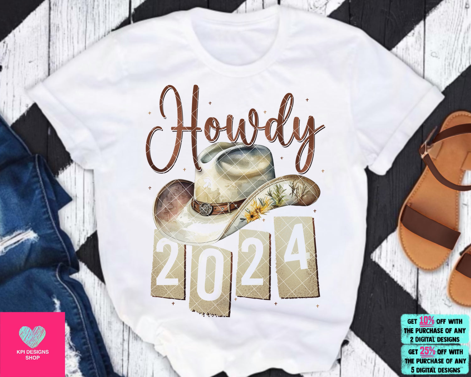 Howdy 2024 (2-pack) - Dec2023 - PNG - Digital Design – KPI Designs Shop