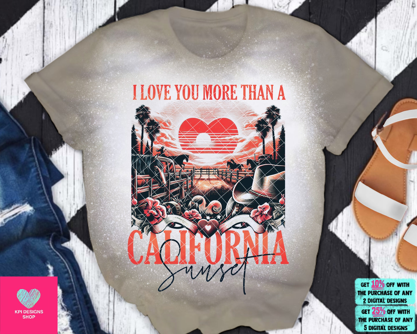 I Love You More than a California Sunset - Dec2023 - PNG - Digital Design