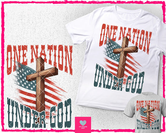 One Nation Under God - Apr2024 - PNG - Digital Design