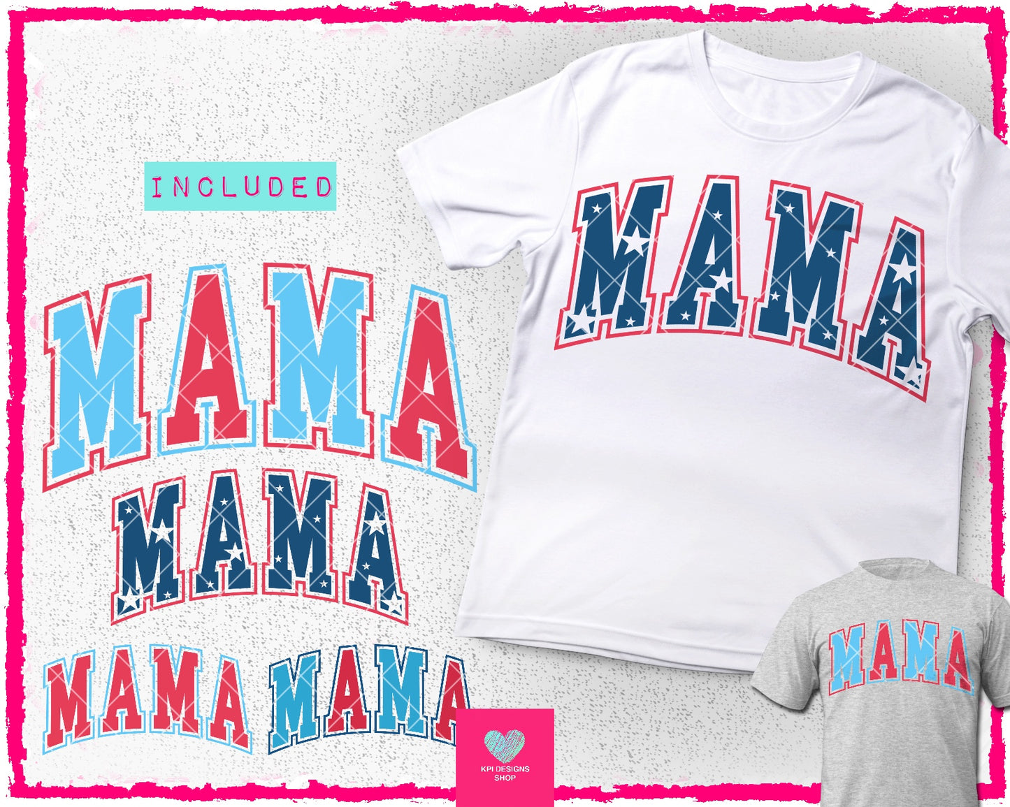 American Mama (4-pack) - Apr2024 - PNG - Digital Design