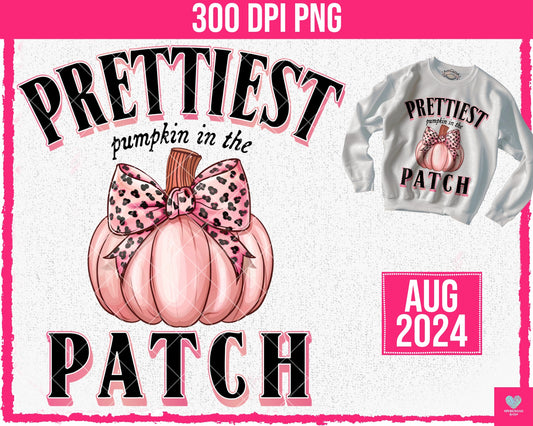 Prettiest Pumpkin in the Patch - Aug2024 - Digital Design - PNG