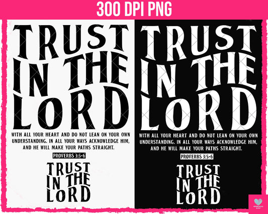 Trust in the Lord + Matching Pocket (4-pack) - Nov2024 - PNG - Digital Design