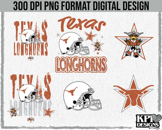 BUNDLE: Longhorns - Dec2024 - PNG - Digital Design (Personal Use Recommended)