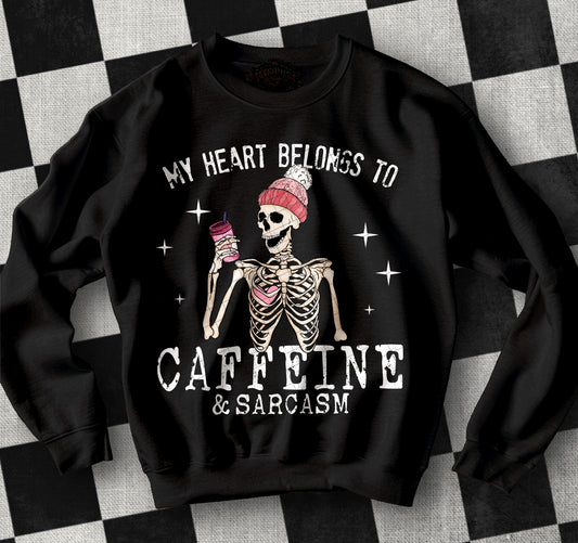 Caffeine & Sarcasm (Valentine's) 2-pack - Jan2025 - PNG - Digital Design