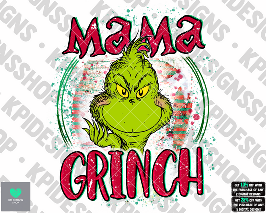 Mama Mean One - PNG - Digital Design - (Personal Use Recommended)