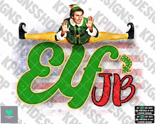 Elf JB - FJB - F Joe Biden - Let's Go Brandon - PNG - Digital Design (Personal Use Recommended)