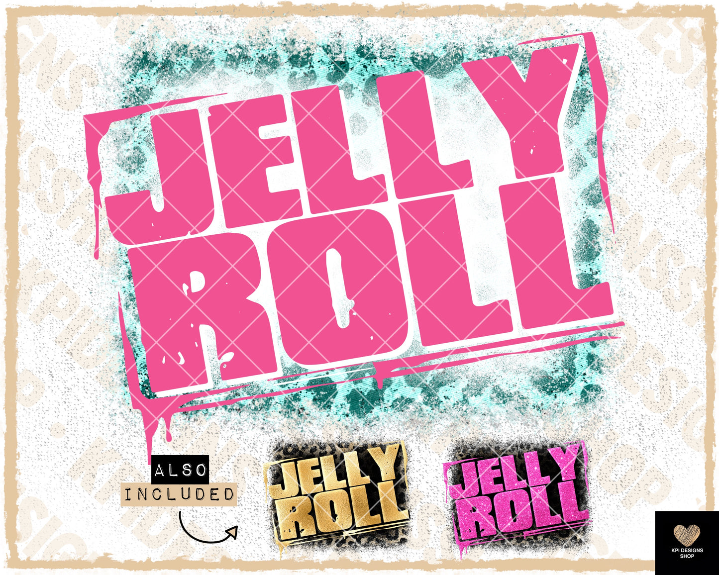 Jelly R. Logo Style (4-pack) - PNG - Digital Design (Personal Use Recommended)