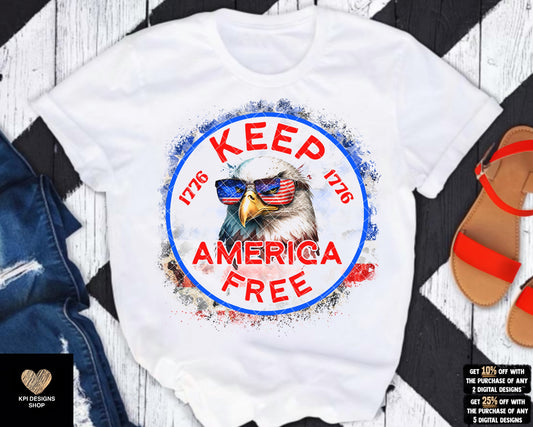 Keep America Free (2-pack) - June2023 - PNG - Digital Design