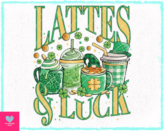 Lattes & Luck - Feb2023 - PNG - Digital Design