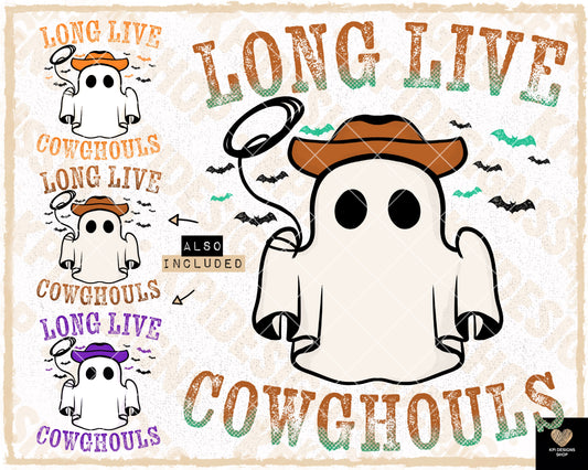 Long Live Cowghouls (4-pack) - July2023 - PNG - Digital Design