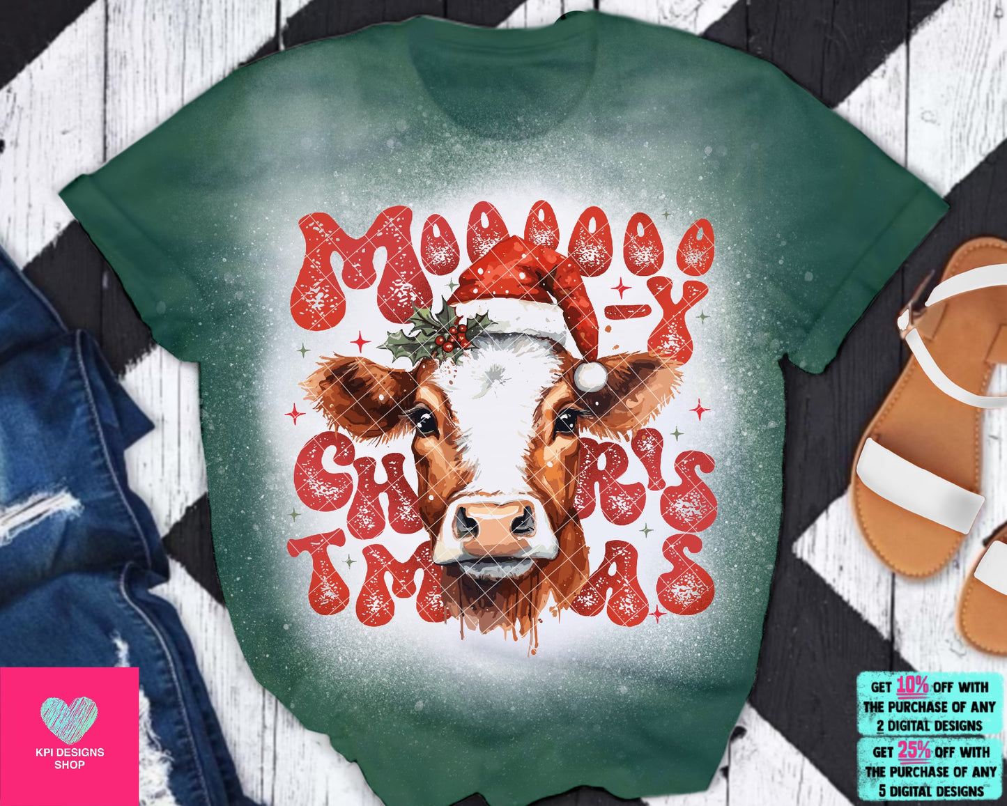 Moooo-y Christmas - Oct2023 - PNG - Digital Design