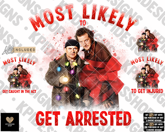 Most Likely To... Wet Bandits - Home Alone (4-pack) - Dec2022 - PNG - Digital Design (Personal Use Recommended)