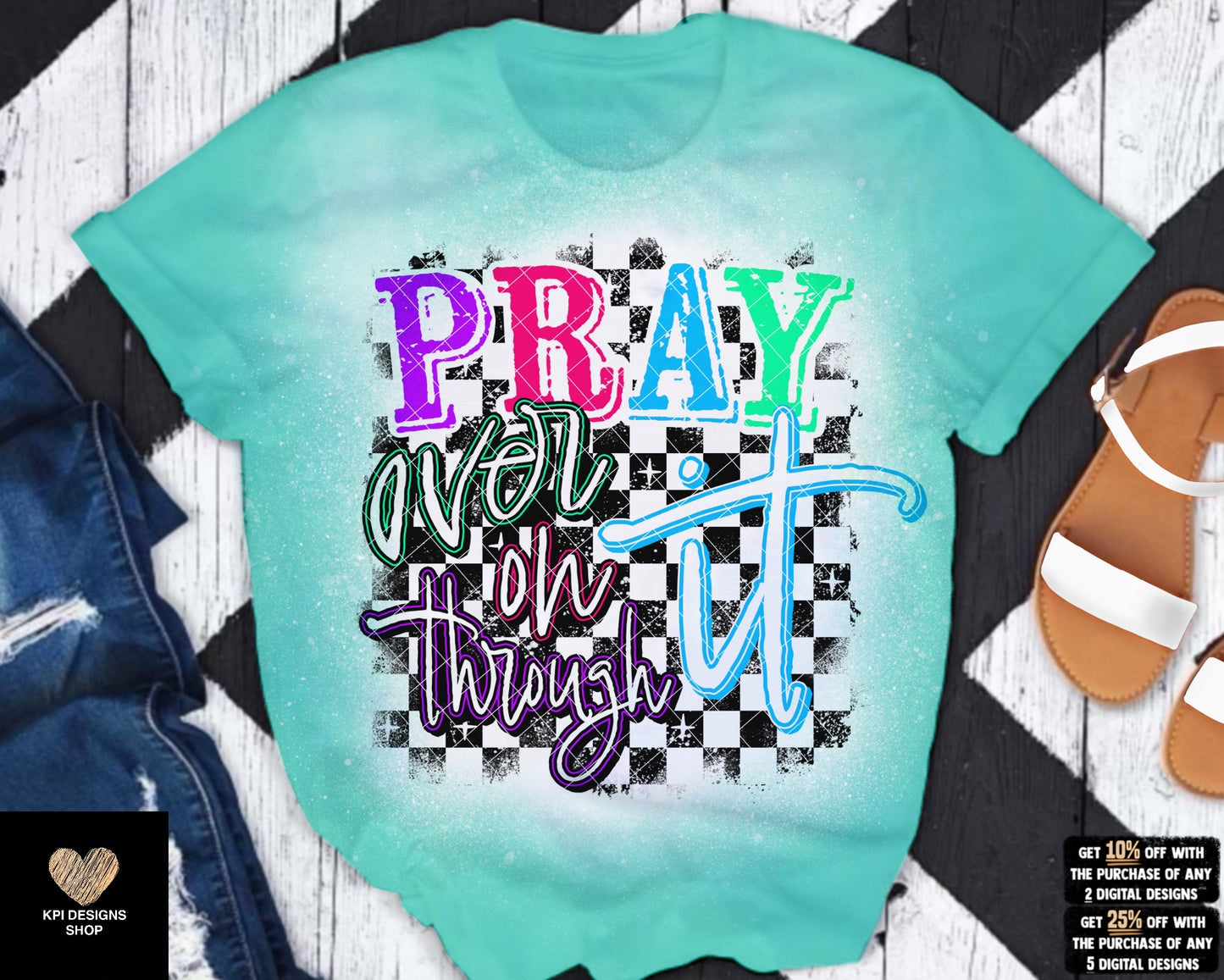 Pray Over It, On It, Through It (2-pack) - May2023 - PNG - Digital Design