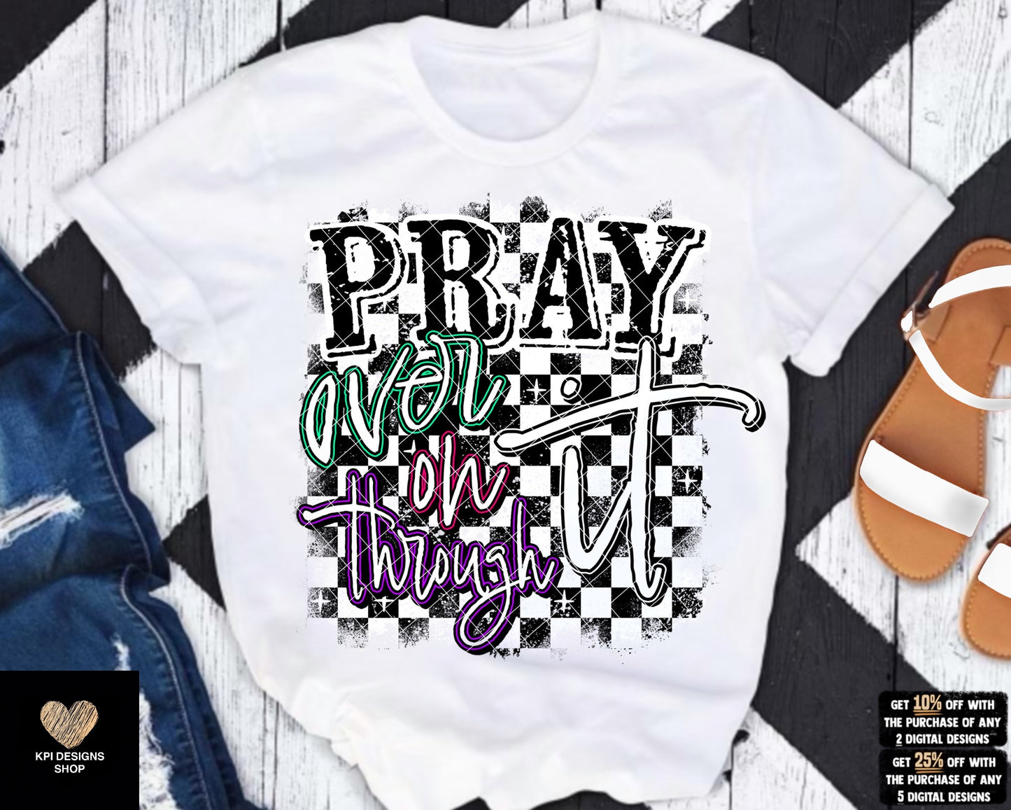 Pray Over It, On It, Through It (2-pack) - May2023 - PNG - Digital Design