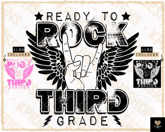 Ready to Rock Third Grade (3-pack)- July2023 - PNG - Digital Design