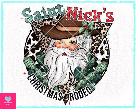 St. Nick's Christmas Rodeo (2-pack) - Oct2023 - PNG - Digital Design