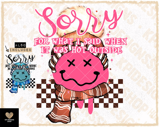 Sorry for What I Said (2-pack) - Sept2023 - PNG - Digital Design