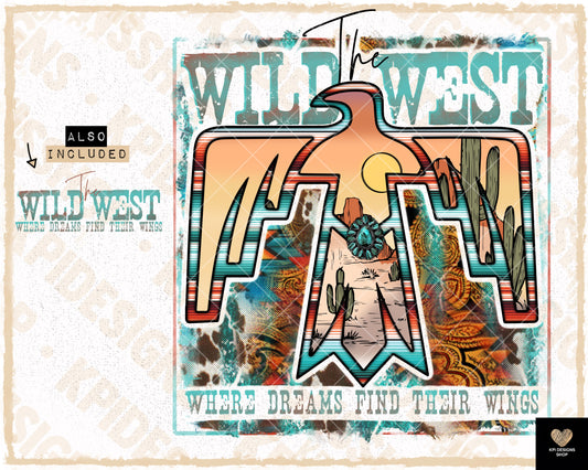 The Wild West + Matching Pocket - PNG - Digital Design