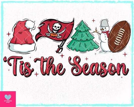 Tis The Season - Bucs- Oct2023 - PNG - Digital Design (Personal Use Recommended)