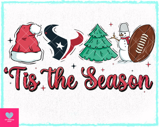 Tis The Season - Texans - Oct2023 - PNG - Digital Design (Personal Use Recommended)