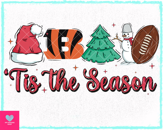 Tis The Season - Bengals - Oct2023 - PNG - Digital Design (Personal Use Recommended)