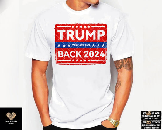 Trump Take America Back (2-pack) - June2023 - PNG - Digital Design