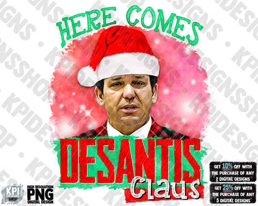 DeSantis Claus - PNG - DIgital Design (Personal Use Recommended)