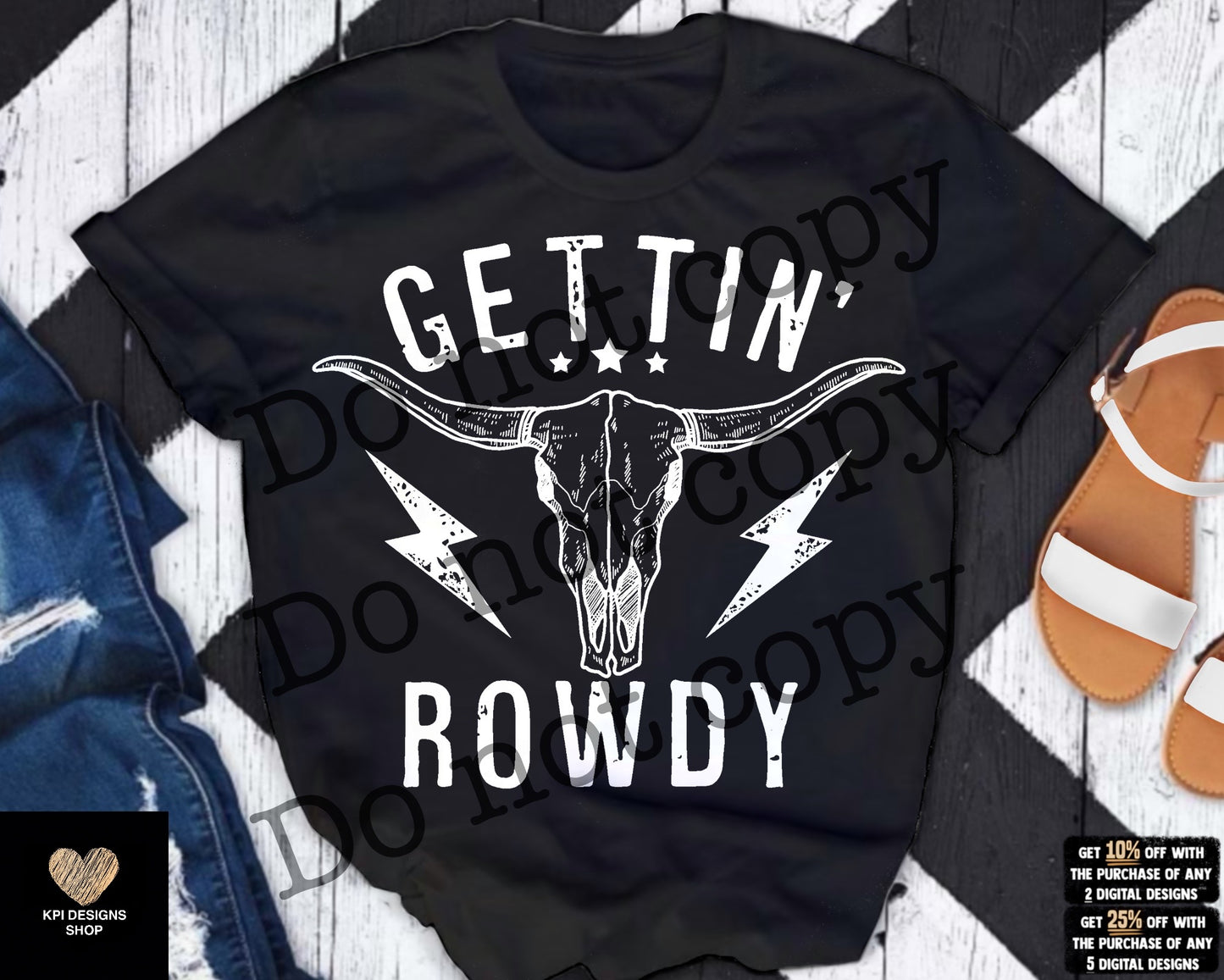 Gettin’ Rowdy (4-pack) - June2023 - PNG - Digital Design