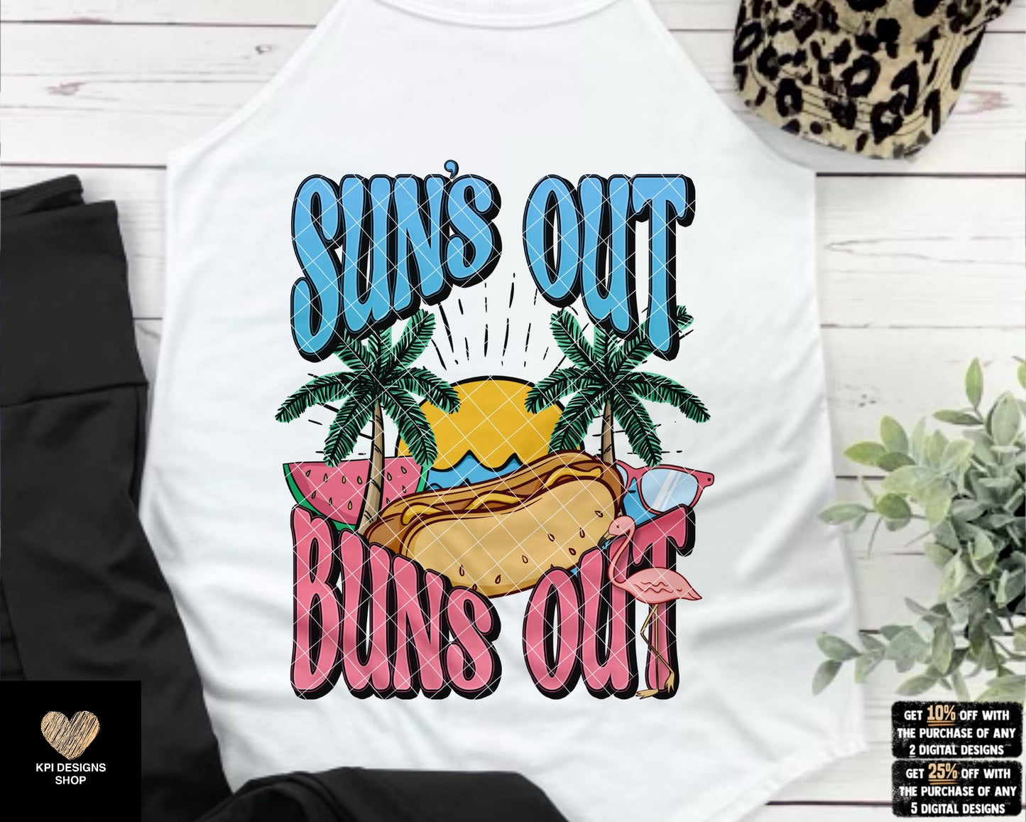 Suns Out Buns Out - May2023 - PNG - Digital Design