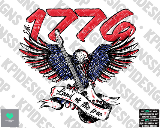 Land of the Free 1776 - May2022 - PNG - Digital Design