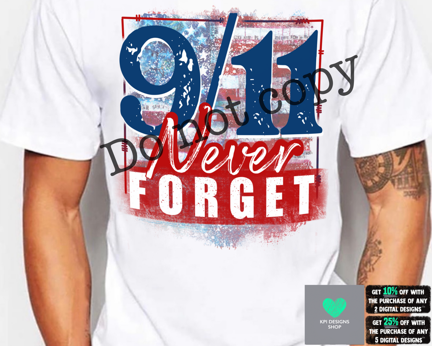 Never Forget 911 (2-pack) - Aug2022 - PNG - Digital Designs