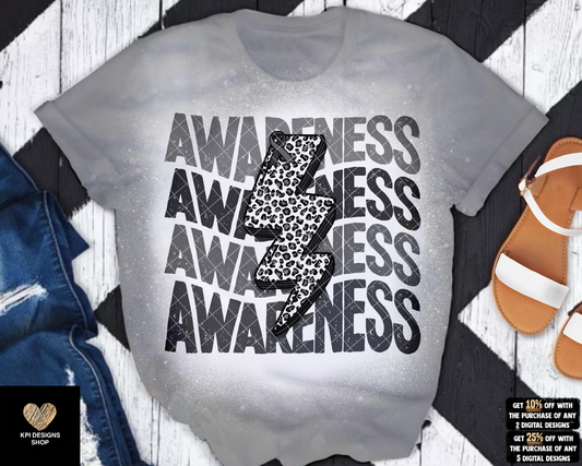 Awareness Bolt (Brain Cancer) 2-pack - Oct2022 - PNG - Digital Design