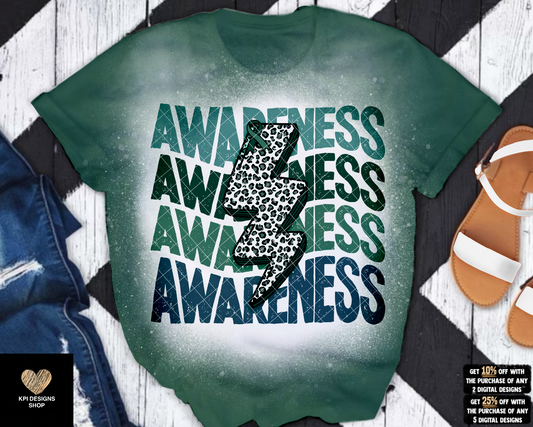 Awareness Bolt (Liver Cancer) 2-pack - Oct2022 - PNG - Digital Design