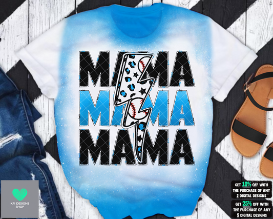 Baseball Mama Bolt (9-pack) - Sept2022 - PNG - Digital Design