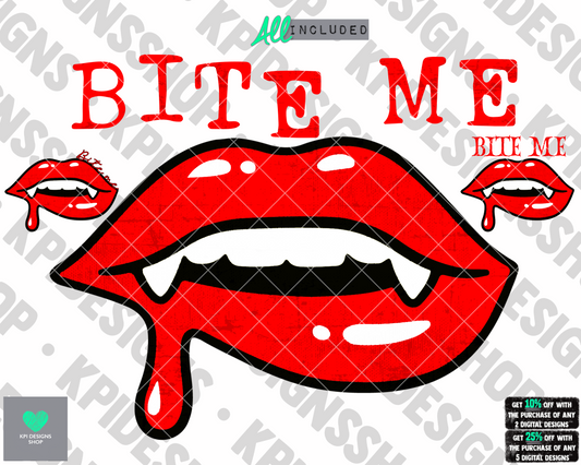 Bite Me (3-pack) - July2022 - PNG - Digital Designs